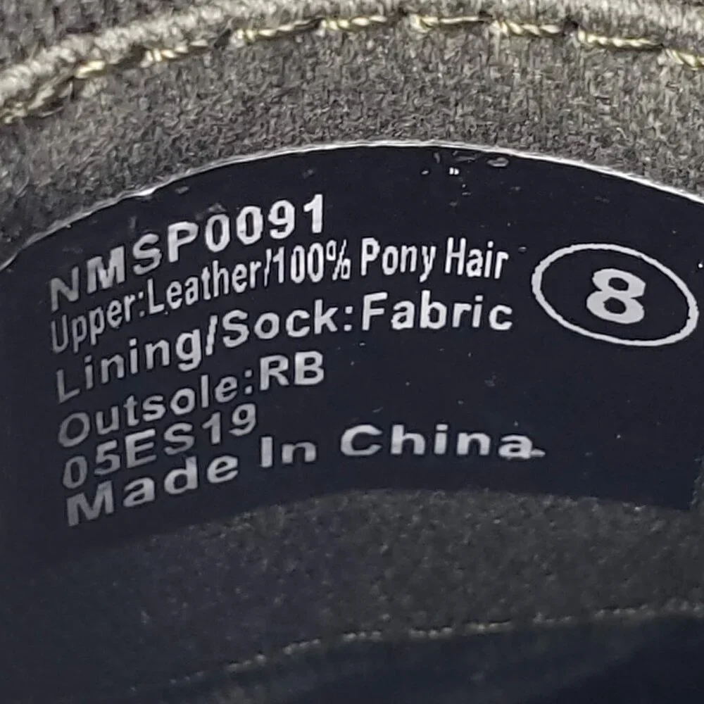 naughty monkey Camouflage Pony Hair Slip-On Sneakers in Green, Brown, Black